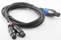 6ft. Speak-On Type Plug to 2-XLR Female Audio Cable