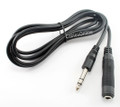 6ft. Stereo 1/4" (6.3mm) Male to Female Audio Extension Cable