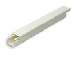 6 ft 16 mm, 0.60 in Surface RaceWay, Ivory (0.6 in x 0.60 in x 6 ft)