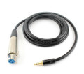 6 ft. XLR Female to 3.5 mm Stereo Male Audio Cable