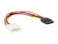 8" SATA-II to Molex 4-Pin Power Adapter Cable, 3.3 Volts