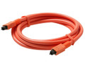 6 ft. High Quality Python® Toslink to Toslink Audio Cable, Orange