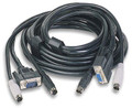 6' KVM Switch 3 in 1 sheilded Cable Set