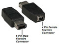 6 Pin Male to 4 Pin Female FireWire Adapter