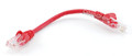 0.5 ft. CAT.5E UTP Patch Ethernet Cable with Snagless Molded Boots, Red