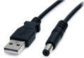 3 ft USB to Type M Barrel 5V DC Power Cable
