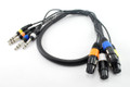 3ft. XLR Female to 1/4" TRS Male 4-Channel Balanced Audio Snake Cable
