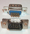 D-Sub Solder Type HD15 Male Connector Cup