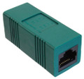 CAT6 Female to Female Cross-Over Coupler, Green