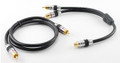 ft Premium Grade RCA Male/Male Subwoofer Cable with RCA Y-Spliter