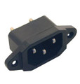 3-Pin IEC Power Jack Chassis Mount