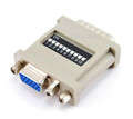 HD-15 VGA Female / DB-15 MAC Male Converter Adapter - DIP Switches