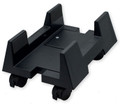 CPU Stand for ATX Case with 4 Castors & Adjustable Width, Black, Plastic