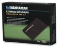 USB 2.0 SATA 2.5" Laptop Hard Drive Enclosure, Black Manhattan 130042