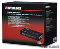 Intellinet, Compact 4-Port PS/2 KVM Switch with Cables and Audio Support, 150118