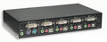 4 Port DVI KVM Switch with Audio and Cables