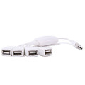 4-Port USB 2.0 Flex Hub, White