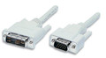 10' DVI-A Male to HD15 SVGA Male Cable