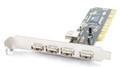5 Port (4+1) USB 2.0 PCI Controller Card, VIA Chip, SYBA SD-VIA-5U