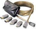 6' Universal 3 in 1 FireWire Cable, GoldX GXQF-06