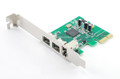 FireWire 1394b/1394a (1A 6-Pin/2B 9-Pin) PCI Express Card