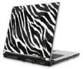 Notebook Computer Skin, Widescreen up to 15.4", Zebra, Feels Like Real Fur. Manhattan 475761
