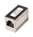 CAT.6 Modular Inline Coupler Female to Female, FTP, Shielded Silver