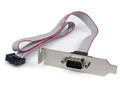 1 Port 16in DB9 Serial Port Bracket to 10 Pin Header - Low Profile, StarTech PLATE9M16LP
