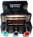 DVI Male to 3-RCA HDTV Component Adapter with 6 DIP Switches