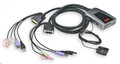 DVI Video 2-port USB KVM Switch with Wired Remote Port Selector