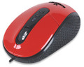 USB RightTrack™ Adjustable 3-Level Resolution Optical Mouse, Red - Manhattan 177702