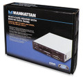 Manhattan, 3.5 inch Bay Mount Multi-Card Reader with USB 2.0, SATA & eSATA ports, 100908