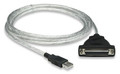 6 ft. USB A Male to Parallel DB25 Female Adapter Cable, Manhattan 337830