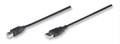 10 ft. USB 2.0 A Male to B Male Cable, Black, Manhattan 333382