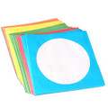 100-Pack Multi Color Paper CD/ DVD Sleeve with Clear Window