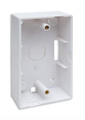 Surface Mount Back-Box for Face Plate, Single Gang, 1.45 Inches Deep, White, Intellinet 517867