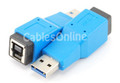 USB 3.0 Super-Speed A Male to B Female Adapter