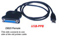 6 ft. USB A/Male to DB25 Female Cable Adapter