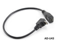 9" USB Micro-B Male Right Angle (Down Position) to Female Extension Cable