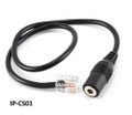 1ft 3.5mm TRRS Jack to RJ9/RJ10 iPhone/ iPod/ iPad Headset to Cisco Office Phone Adapter Cable