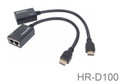 HDMI Extender 100ft over two Cat5e/Cat6 Cables, w/integrated HDMI cables