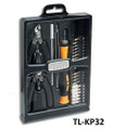 Compact 32 Piece Hobby Tool Kit Housed in a Black Slim Handsome Fold-out Case