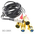 6ft DIN 5-Pin to 4-XLR 3-Pin 2/Male 2/Female Audio Cable for B&O, Naim or Quad