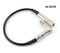 CablesOnline 1ft Right-Angle 1/4" Stereo 6.3mm Male/Female Audio Extension Cable