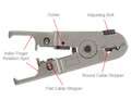 Rotary UTP/STP Round, Flat Wire Cutter/Stripper Universal Tool