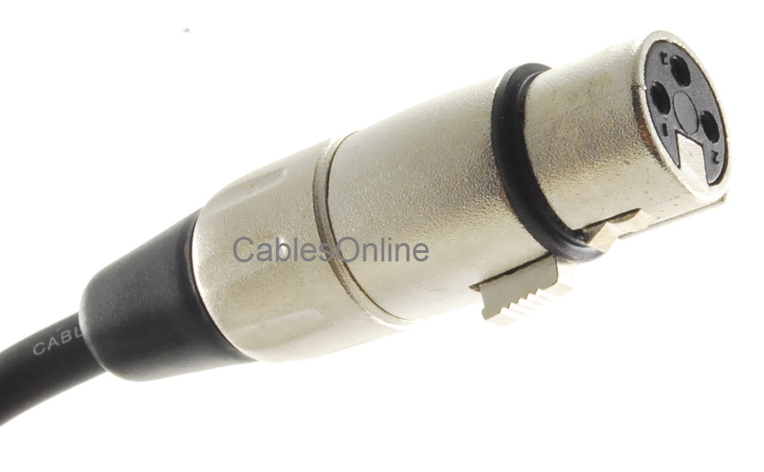 3ft Kirlin XLR 3-Pin Male to Female 20AWG/2C OFC Microphone Cable, XR-0003A