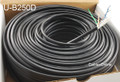CablesOnline 250ft CAT5e 100% Pure Copper Gel-Filled Watherproof Direct Burial Outdoor Bulk Cable, Black, U-B250D