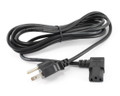 10ft Right-Angle AC Power Cord Cable with 3-Conductor PC Power Connector