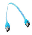 10" SATA-3 6Gb/s with Metal Latch Cable, Blue