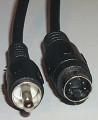 24" S-Video MiniDin-4 to RCA Cable, B/W out Only